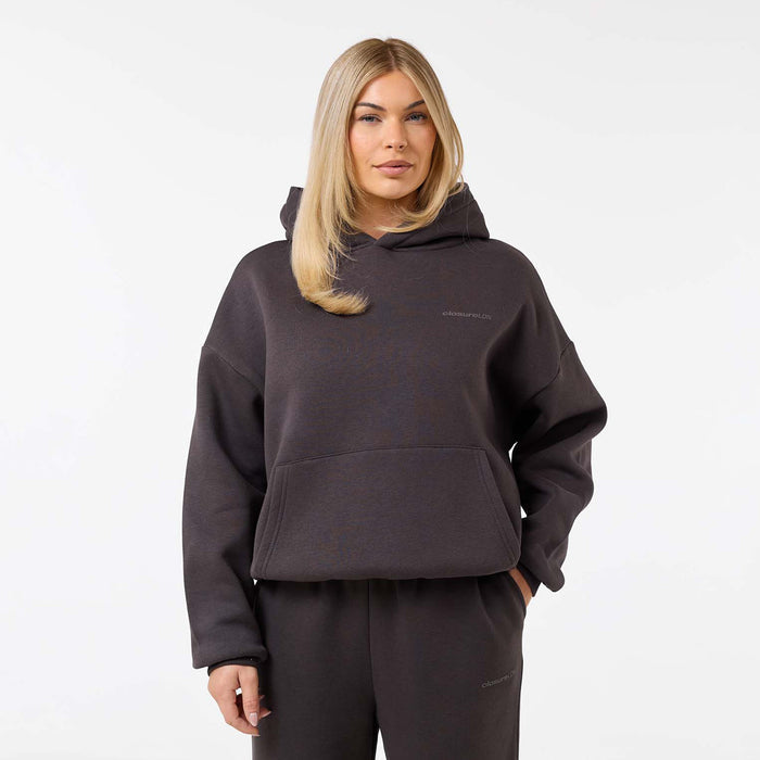 Tonal Core Logo Hoodie | Espresso