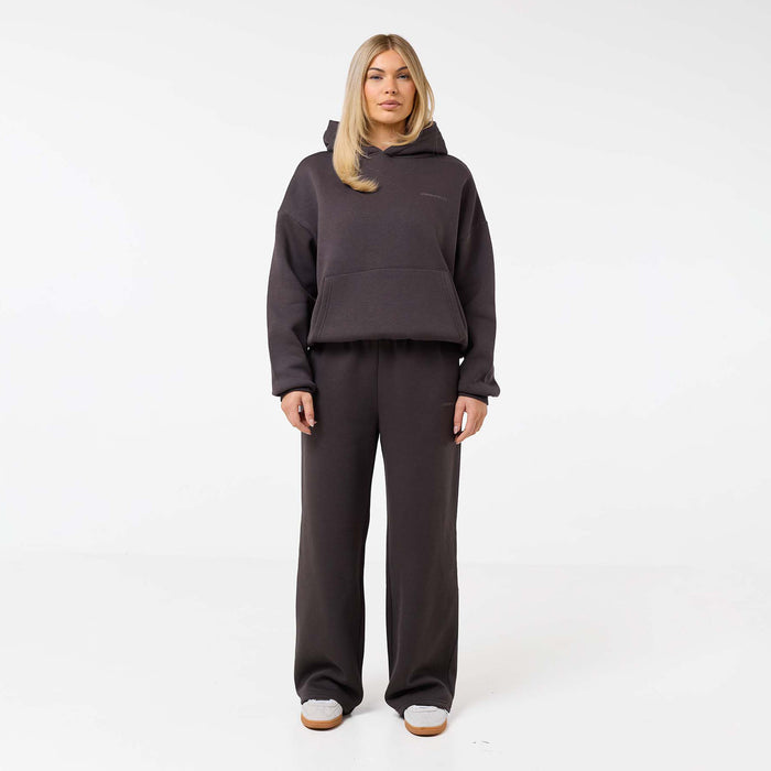 Tonal Core Logo Hoodie | Espresso