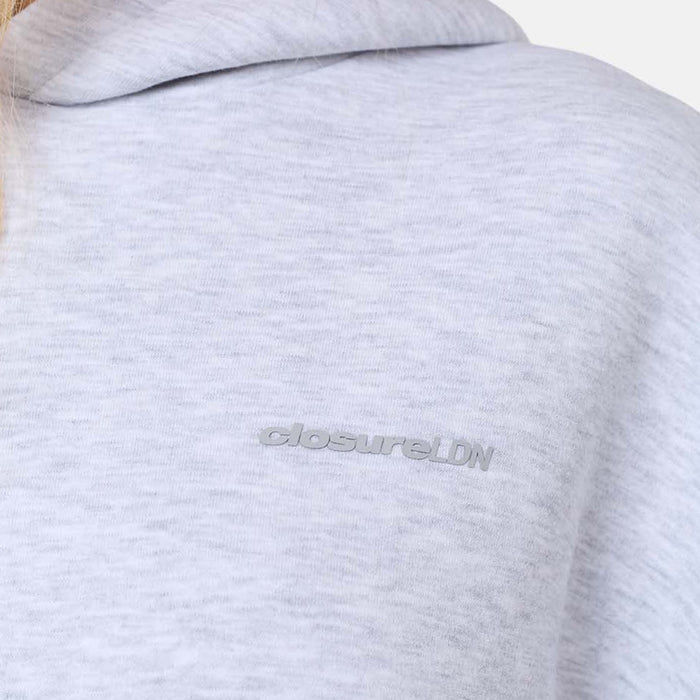 Tonal Core Logo Hoodie | Grey Marl