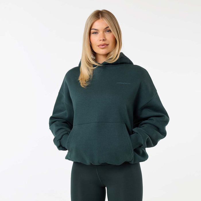 Tonal Core Logo Hoodie | Pine Green
