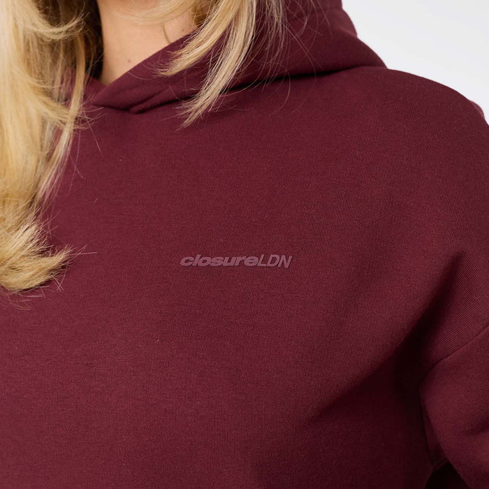 Tonal Core Logo Open Hem Tracksuit | Burgundy