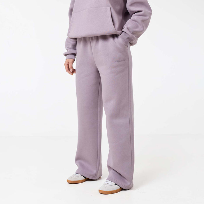 Tonal Core Logo Open Hem Tracksuit | Dusty Mauve