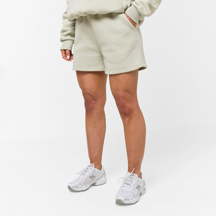Tonal Script Hood Twinset | Pistachio