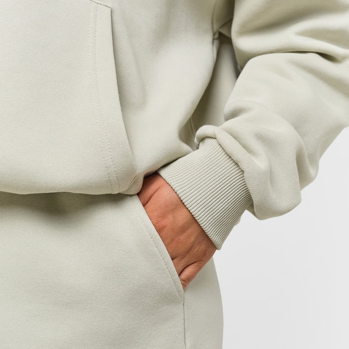 Tonal Script Hood Twinset | Pistachio