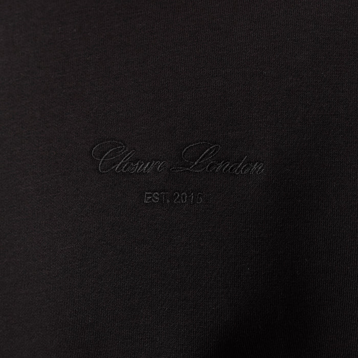 Tonal Signature Open Hem Tracksuit | Black