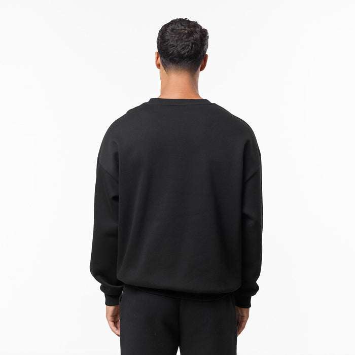 Tonal Signature Open Hem Tracksuit | Black