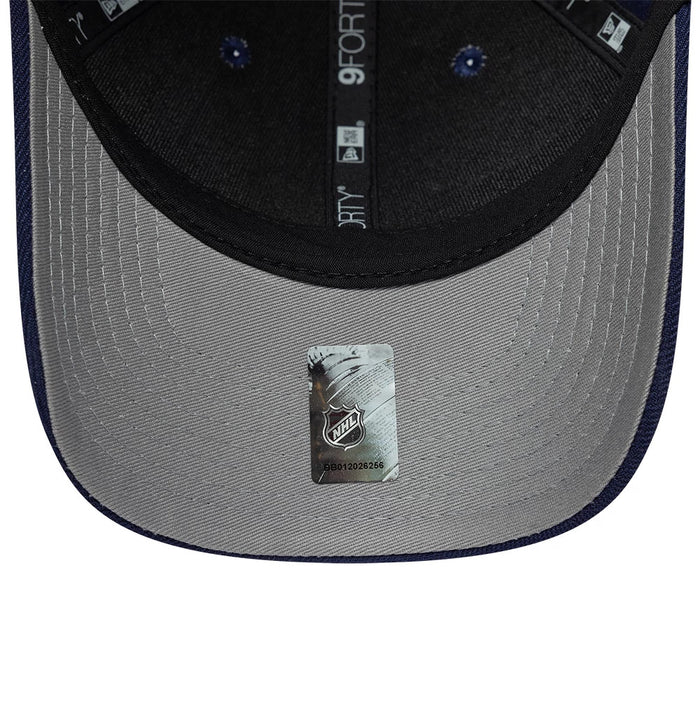 Pictured is this NHL Team Toronto Maple Leafs 9FORTY M-Crown cap in navy. 2