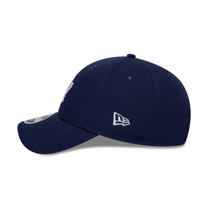 Pictured is this NHL Team Toronto Maple Leafs 9FORTY M-Crown cap in navy. 5