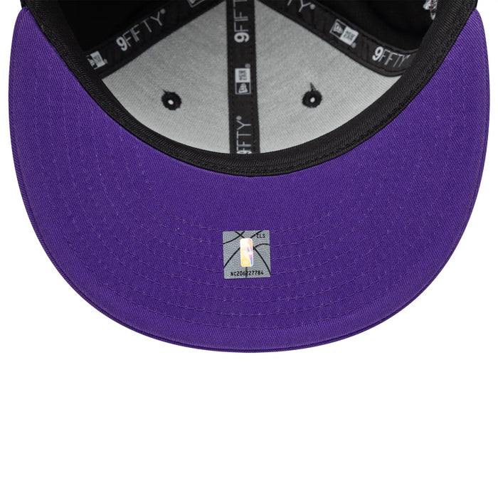 Pictured is this NBA Hardwood Classic Toronto Raptors 9FIFTY Snapback cap in black & purple. 7