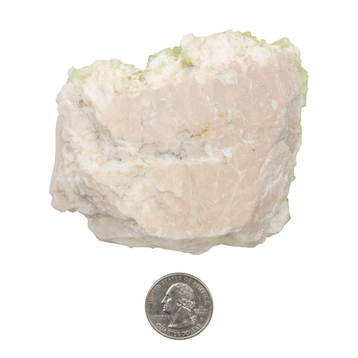 Tourmaline - Green, Chhappu on Feldspar
