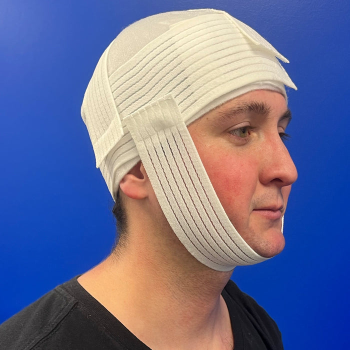 Rescue Essentials Trauma Cap, on head