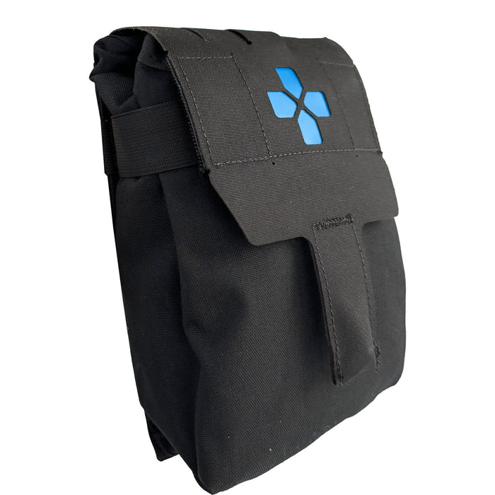 Black Trauma Kit NOW! - Medium Pouch, front angled