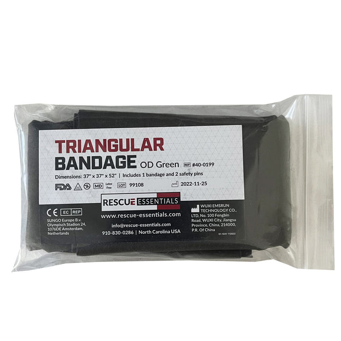 Rescue Essentials Triangle Bandage, In packaging front