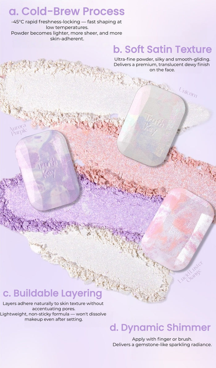 Truth'Key Gemstone Freeze-Dried Highlighter Powder T5794
