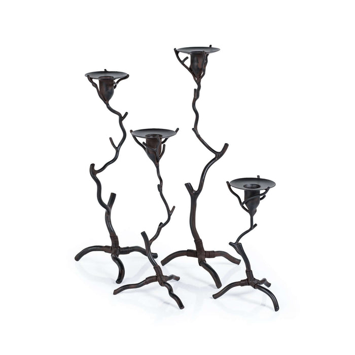 Twig  Design Wrought Iron Candle Holder - Candle Holders by Carlyle Avenue