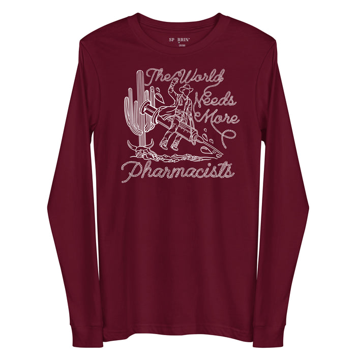 TWNM- Pharmacists Unisex Long Sleeve Tee Dark Colors