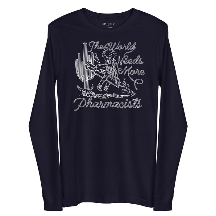 TWNM- Pharmacists Unisex Long Sleeve Tee Dark Colors
