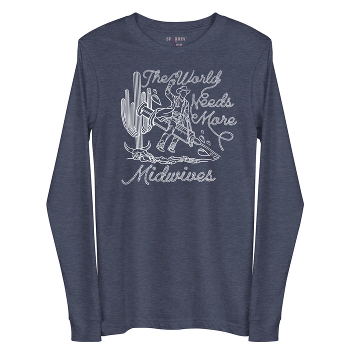 TWNM-Midwives Long Sleeve T-Shirt Dark Colors