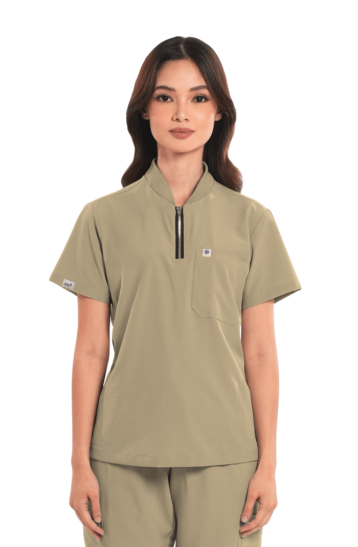 Ultraflex® Custom Fit Half Zipped Women Scrub Top