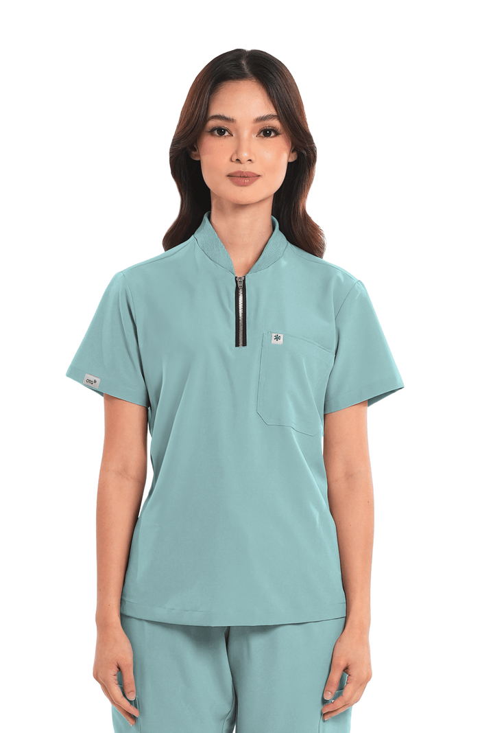 Ultraflex® Custom Fit Half Zipped Women Scrub Top