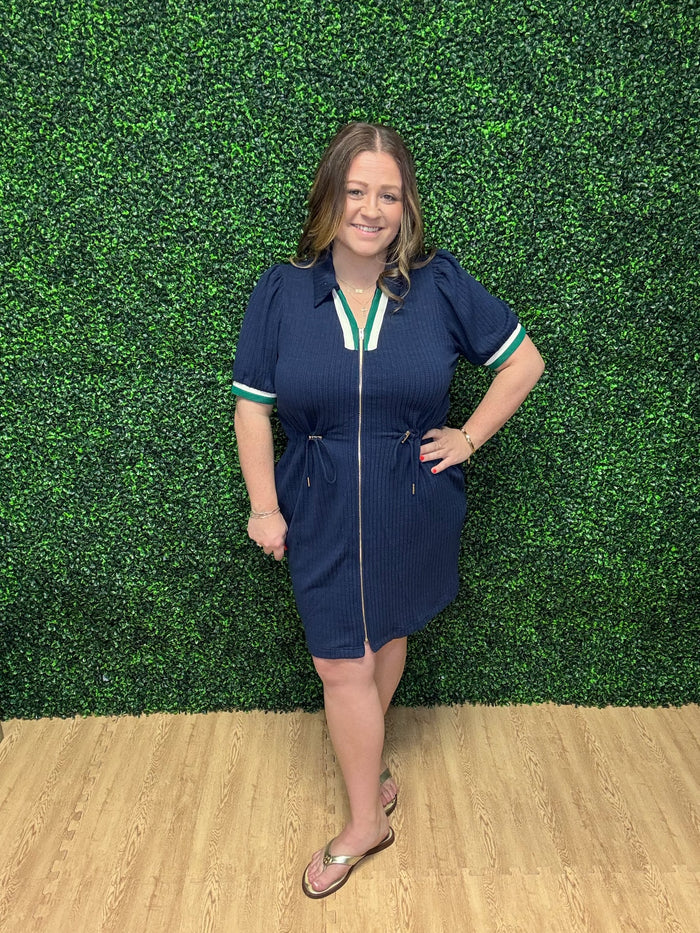 Umgee Zip-Up Casual Dress