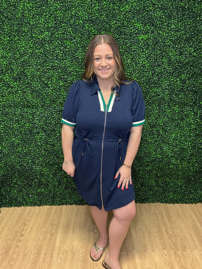 Umgee Zip-Up Casual Dress