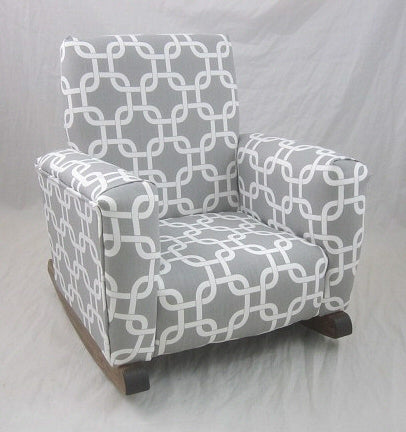 Upholstered Rocker Cape Cod Sail Boats