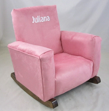 Upholstered Rocker Gotcha Pink