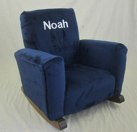 Upholstered Rocker Loopy Navy