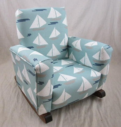 Upholstered Rocker Loopy Navy