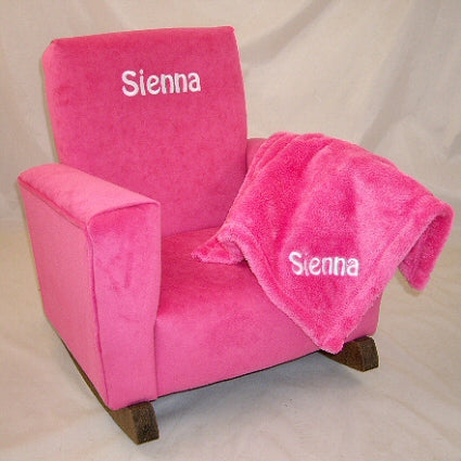 Upholstered Rocker Pink Jamestown