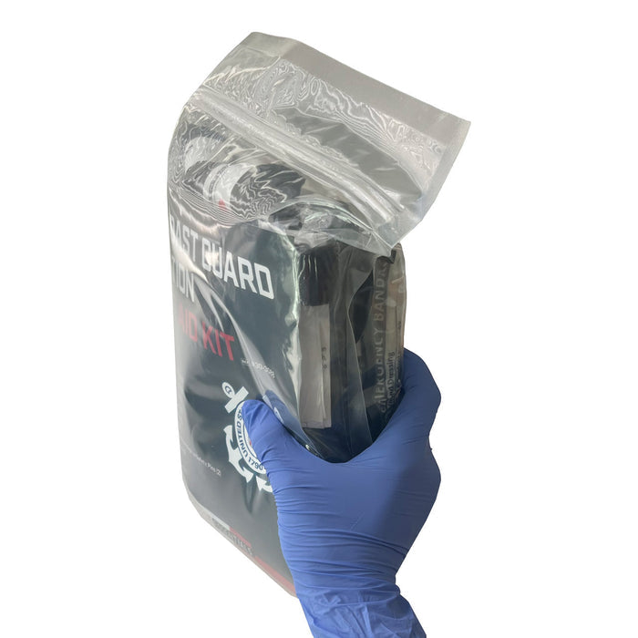 USCG Aircraft First Aid Refill Kit, in hand (side)