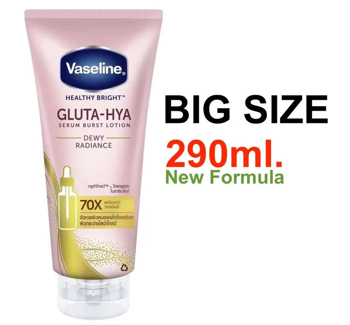 Vaseline Healthy Bright Gluta-Hya Dewy Radiance Serum Burst Lotion - 290ml