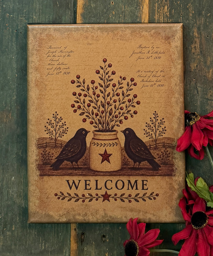VBD-67 "Primitive Welcome" Canvas Print