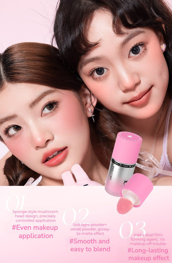 VEECCI Long-wear Airy Light Matte Liquid Blusher T5518