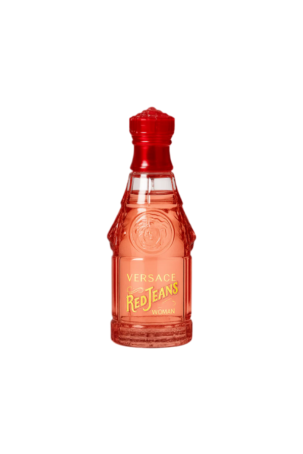 Versace Red Jeans Woman Eau de Toilette – 75 ml Fragrance for Her in Iconic Tin