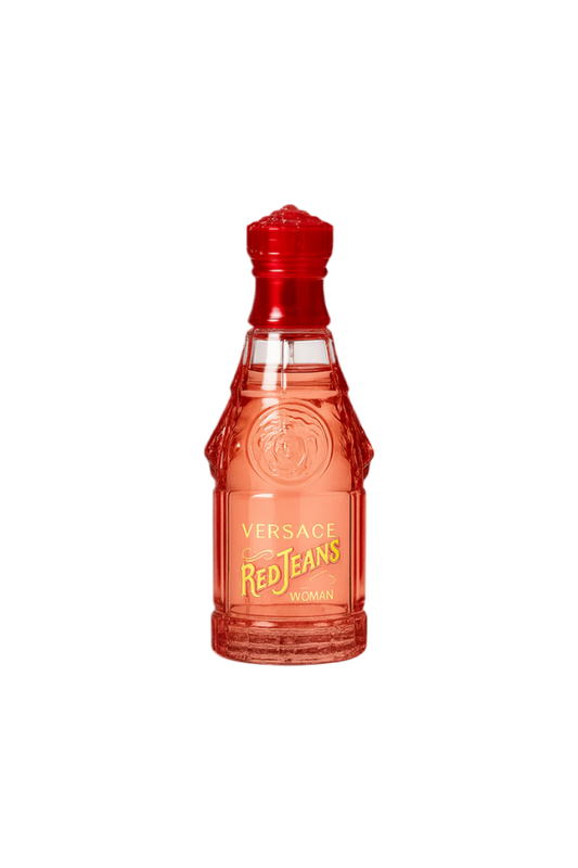 Versace Red Jeans Woman Eau de Toilette – 75 ml Fragrance for Her in Iconic Tin