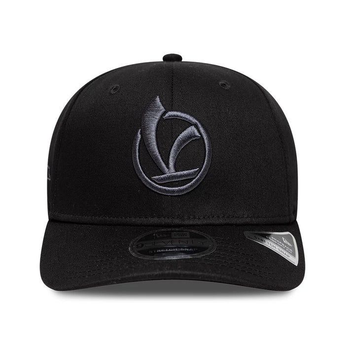 Pictured is this Vespa 9SEVENTY Stretch Snap cap in black. 2