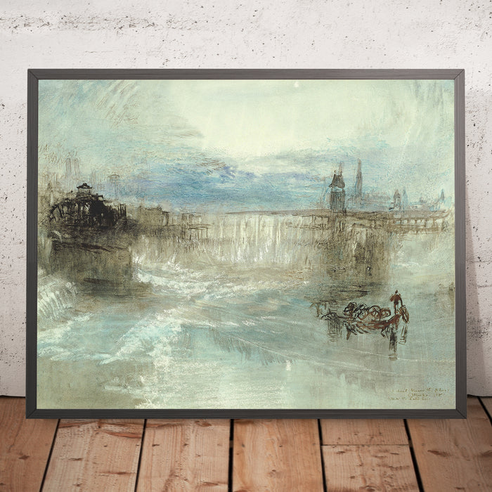 A framed image of