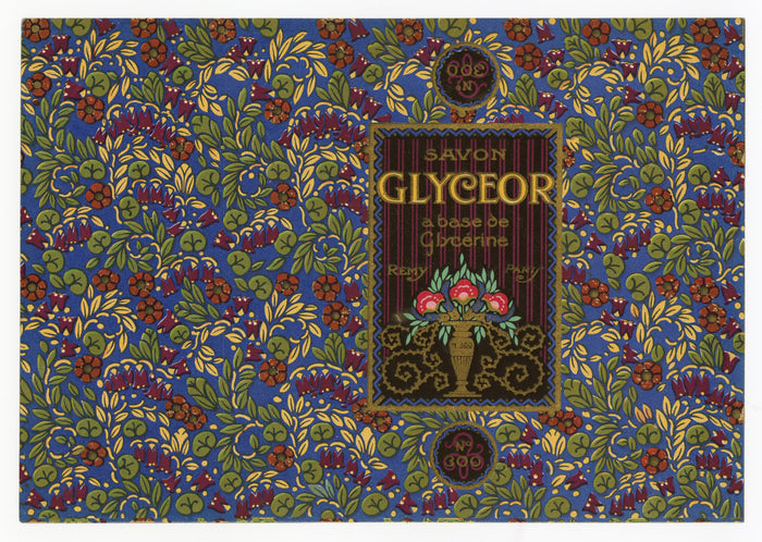 Vintage, Unused, French Art Deco SAVON GLYCEOR Soap Box Label, REMY