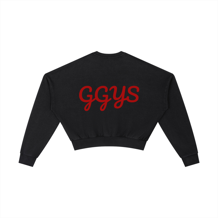 Vintage Washed Cropped Sweatshirt