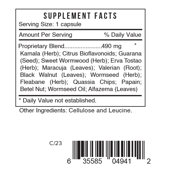 VRM4 Cell Supplement Facts