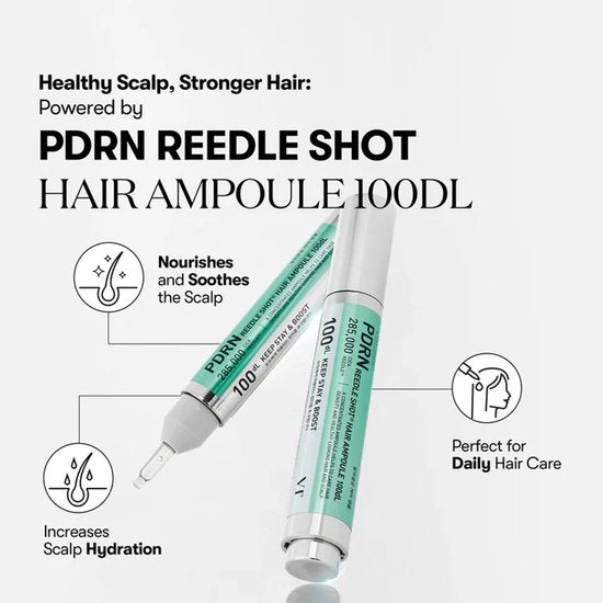 VT Cosmetics – PDRN Reedle Shot Hair Ampoule 100dL – 15ml - K-Beauty Studio Belgium Antwerp