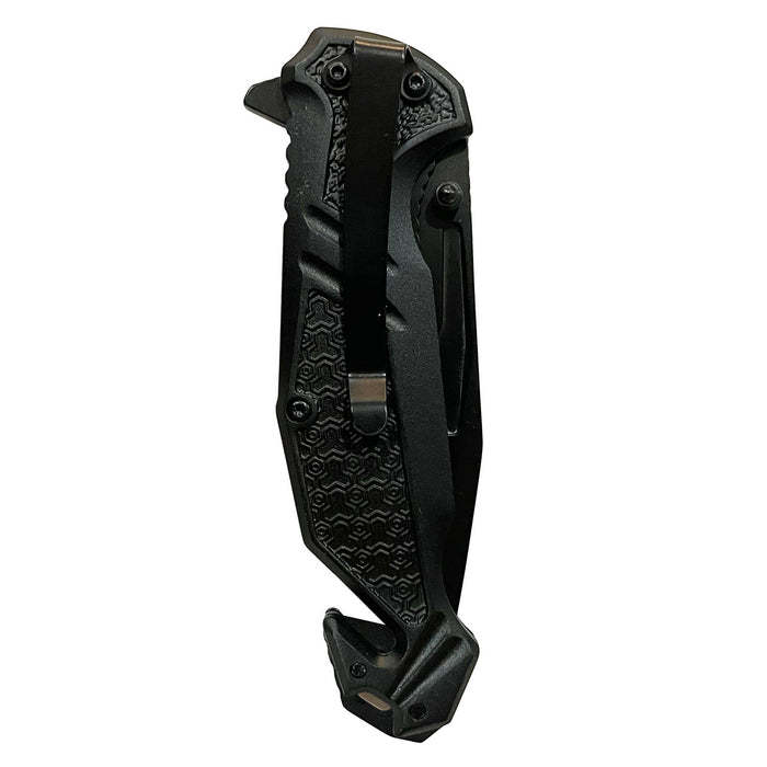 Wartech Spring Assisted Rescue 8.25" Knife, Closed view front