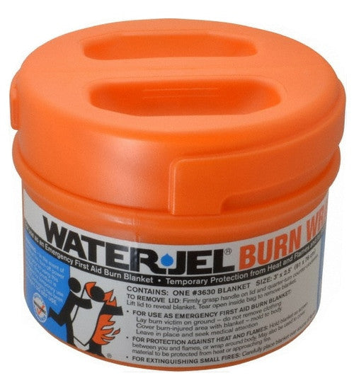 Burn Blanket in Canister, top