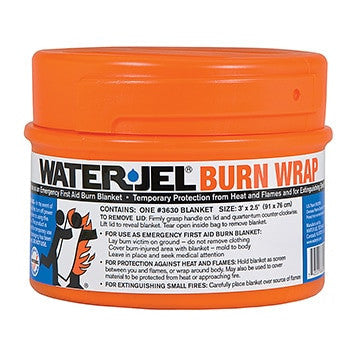 Burn Blanket in Canister, front