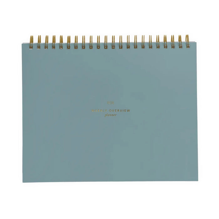 Weekly Overview Planner - Steel Blue