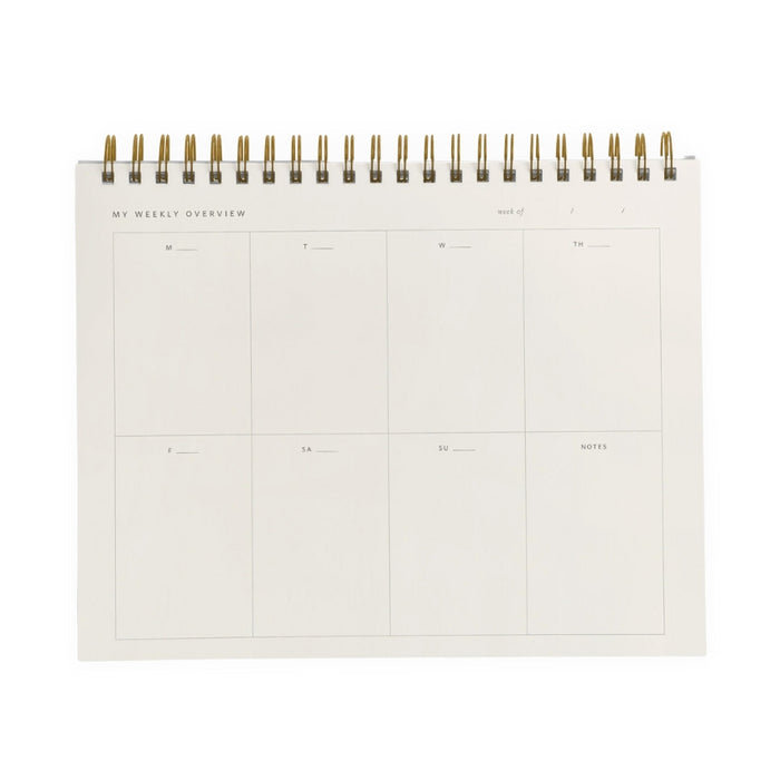 Weekly Overview Planner - Steel Blue