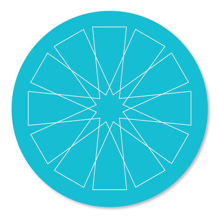 Wheel Vinyl Placemat - Aqua - Destination PSP