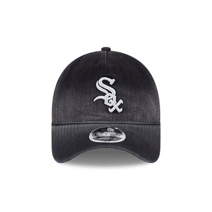 Pictured is this MLB Washed Denim Chicago White Sox 9FORTY A-Frame Unstructured cap in black. 3